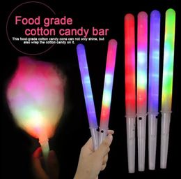 Colourful Party LED Light Stick Party Favour Flash Glow Cotton Candy Stick Flashing Cone For Vocal Concerts Night Parties FY5031 Wholesale