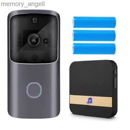 Doorbells M10 WiFi Video Doorbell Home Door Bell Camera Voice Intercom With Chime Night Vision Wireless Security HD Camera Battery Powered YQ230928