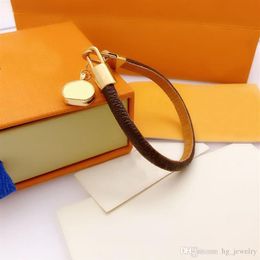 Woman Bracelet Fashion Bracelets for Man Womens Leather Chain Jewellery Unisex Wristband 2 Styles Good Quality with BOX296c