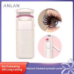 Eyelash Curler ANLAN Electric Heated Eyelash Curler Long-Lasting Curl Electric Eye Lash Perm Eyelashes Clip Eyelash Curler Device Makeup Tools 230928