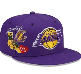 2023 American Basketball Los Angeles LAL Snapback Hats 32 Teams Luxury Designer HOU OKC PHI LAC Casquette Sports Hat Strapback Snap Back Adjustable Cap A8