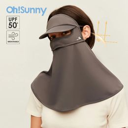 Scarves OhSunny Sun Protection Scarf Golf Neck Shoulder Flap Women Breathable Anti UV UPF50 Wrap for Outdoor Cycling 230927