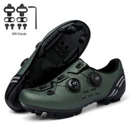 Dress Shoes Mtb Cycling Speed Sneakers Mens Flat Road Boots Clip on Pedals Spd Mountain Bike 230927