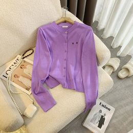 Fashion cardigan women new autumn winter designer sweater women cardigan long sleeve casual hip hop fashiong tees knitted Top 5 styles black purple letter printed