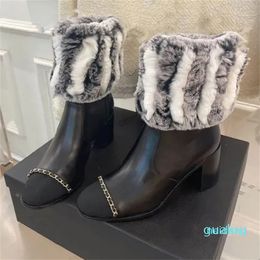 Designer -Botas Inverno Neve Respirável Antiderrapante Confortável Sapato Casual