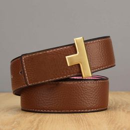 303 Womens Reversible Mens Designer Letter Buckle Belt Ceinture De Luxe Homme Woman Men Waistband Two-sided Wi