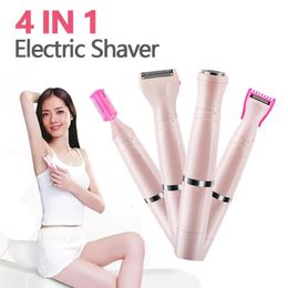Clippers Trimmers Multifunction Electric Epilator 4 in 1 Women Face Underarm Bikini Hair Removal Device Remover Mini Female Shaver Eyebrow Trimmer 230928