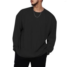 Men's Sweaters Spring And Autumn No Hat Strip Sweater Long Sleeve Pullover Solid Colour Casual Jacket Custom T Shirts For Men