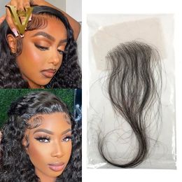 Lace s Brazilian Invisible Swiss HD Baby Hair Remy Human For Black Women Natural Color Edge Reusable More 230928