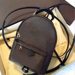 Designer-High Quality Fashion Pu Leather PALM SPRINGS Mini Size Women Bag School Bags Backpacks Style Spring Lady backpack Travel 227r