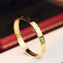 Luxury quality punk band thick bracelet with 4 or no diamonds for women wedding jewelry gift have clear stamp v gold material PS34353s