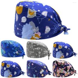 Ball Caps Patience Hat Fashion Printed Button Work Casual Unisex Scrub Cap Finger Baseball