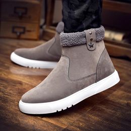 Boots Thick Warm Men 2023 Winter Casual Shoes High Quality Snow Hightop Male Ankle with Fur Outdoor Cotton 230928