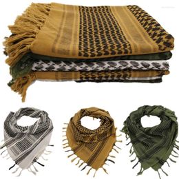 Bandanas Multifunction Tactical Desert Scarf Shemagh Arabic Keffiyeh Bandana Military Scarves Head Wrap For Hiking Camping Cycling