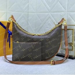 10A Designer bag Genuine Leather Loop Hobo bag Women Shoulder bag Crossbody Bags Luxury Chain Handbags Half Moon Bag