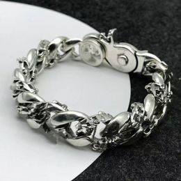 Designer di braccialetti migliori per braccialetti della catena in acciaio in titanio 18 cm 20 cm 22 cm da uomo Lettera di braccialetto Charms Gioielli Fashioni No Box