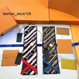 good Designer Scarf Fashion Luxury Scarf Women's High Atmosphere Scarfs Top Handbag Hair Band Classic Monogram Print Ribbon 8x120cm 9Colour