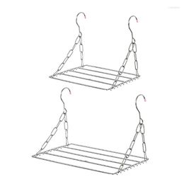 Hangers Balcony Folding Shoe Drying Rack Clothes Airer Stainless Steel Laundry Underwear Towel Storage