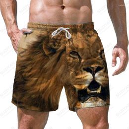 Men's Shorts 2023 Summer High -quality Large Size Loose Beach Animal 3D Printed Street Fashion