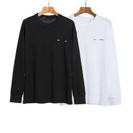 Designer Sweater Avv Chest Small Label Letter Print Pullover Round Neck Loose Sleeve T-shirt Bottom Shirt Unisex