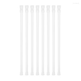 Shower Curtains 8 Small Tension Rods 15.7 Inch To 28 Spring Extendable Curtain Rod For Kitchen Cabinet Cu