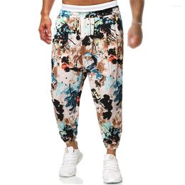 Men's Pants Clothing Loose Mens Office Outdoor 1 Pc Pocket Beach Print Breathable Simple Casual Soft Classic Stylish