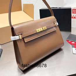 top Manhattan Briefcases Designer Women SL Shoulder Bag Luxurys Designers Bags Paris Brand Vintage Cowhide Leather Business Crossbody Handbag Lady Work Messenger