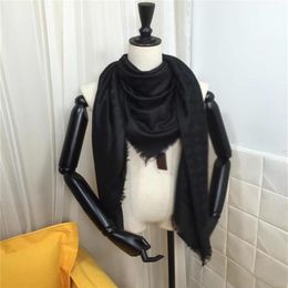Silk Cotton Scarf Fashion Man Womens 4 Seasons Shawl Scarf Scarves Wool Cashmere Scarves Monogrames Shawl foulard330F