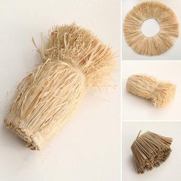 Decorative Flowers Lafite Grass Tassel Trim Wall Decor Nordic Simple Living Room Dry Row DIY Hand Woven Crafts Wedding Ornament