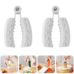 Dog Collars 2 Pcs Vegetable Hand Guard Potato Slicer Finger Protector Safety Clip Handguard Abs Food