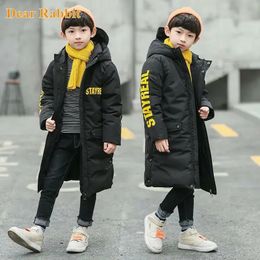 Down Coat 30 degrees High quality Winter Boys Long Clothes overcoat Snowsuit Thick Hooded Parka warm cotton Jacket For Kids clothing 230928