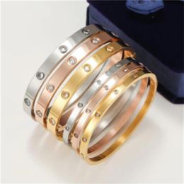 Fashion gold womens bracelets silver bangles stainless steel brand designer Jewellery mens charm designers jewellery women men weddi295p