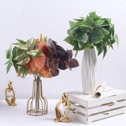 Decorative Flowers 1PC Artificial Plants Bouquet Fake For Home Decor Christmas Garden Wedding Decoration DIY Craft Vases Accessories