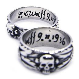 2pcs lot size 6-13 Unisex Cool Skull Ring 316L Stainless Steel Fashion Jewellery Personal Design Na Skull Ring291L