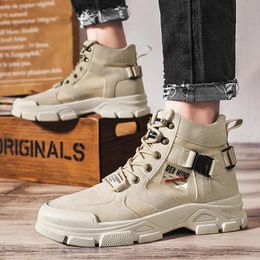 Boots 2023 Winter Shoes for Men Casual Men's Ankle Fashion Comfortable Tooling Laceup Mens Zapatos Hombre 230928