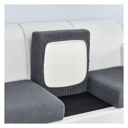 Chair Covers Solid Colour Sofa Seat Cushion Cover Soft Couch Washable Furniture For Home Living Room Bedroom