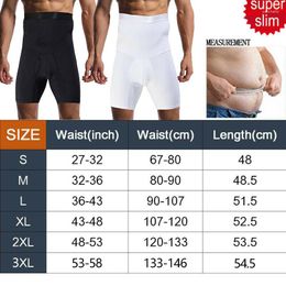 Men's Body Shapers Shorts Corset Boxer Seamless Control Slimming Shapewear Panties Tummy Anti-curling Underwear Brief Waist High Shaper