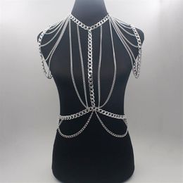 Chains Gold Sexy Body Jewellery Women Necklaces & Pendants Tassel Alloy Punk Long Necklace 2021 Designer Female Fashion BY206321l