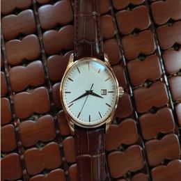 2 style fashion wristwatch Men woman watch rose gold 39mm automatic movement 5227r001 calatrava black leather strap280V