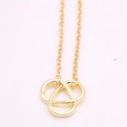 Fashion Cross Flower shape pendant necklace for women Smooth Surface Design Gold Silver Rose Three Color Optional347h