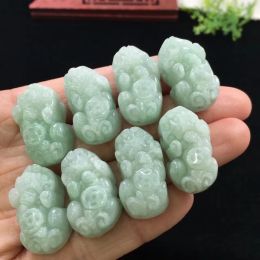 Green Natural Jade Pi Xiu Pendant Necklace