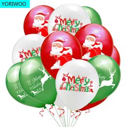 Other Event Party Supplies YORIWOO 10pcs Christmas Deer Balloon Confetti Balloons Air Merry Christmas Decorations For Home Baloons Birthday Party Xmas 230928