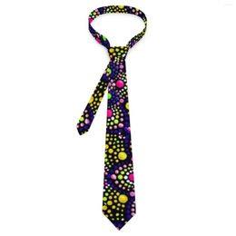 Bow Ties Colorful Mandala Tie Dots Print Cute Funny Neck For Adult Business Quality Collar Design Necktie Accessories