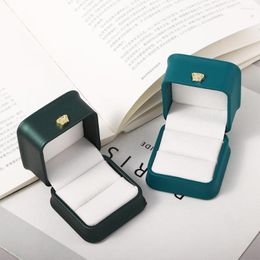 Jewelry Pouches Stud Earrings Storage Gift Box Crown Buckle Package Case Lover Boxes Display Ring