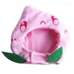 Cat Costumes Pet Peach Shape Hat Headwear Costume Performances Taking Po Prop