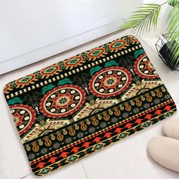 Bath Mats Ethnic Minority Pattern Abstract Geometric Mat Bohemia Entrance Door Home Room Decor Bathroom Rug Toilet Carpet