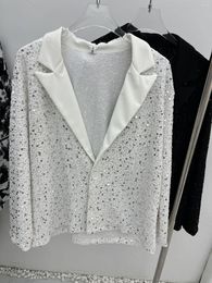 Men's Suits TD9119 Fashion Coats & Jackets 2023 Runway Semi-sheer Jacquard Mesh Chinese Lace-up Summer Loose Suit