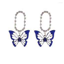 Dangle Earrings Top Sale Fashion Rhinestone For Women Accessories Butterfly Stud Earring In Y2K Pendientes