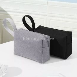 Digital Storage Cosmetic Bag Lipstick Makeup Bag Mouse Data Cable Mobile Power Protection Bag Organiser Box Grey Headphone Bag