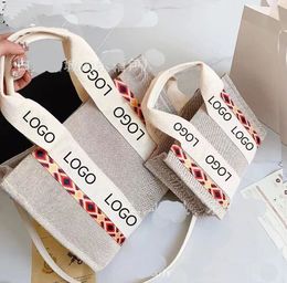 Womens Shopper Fashion Totes Bags Shoulder Bag Women Canvas Woody Tote Handbags Purses Small Medium size Large Capacity High Quality Handbag CH0929